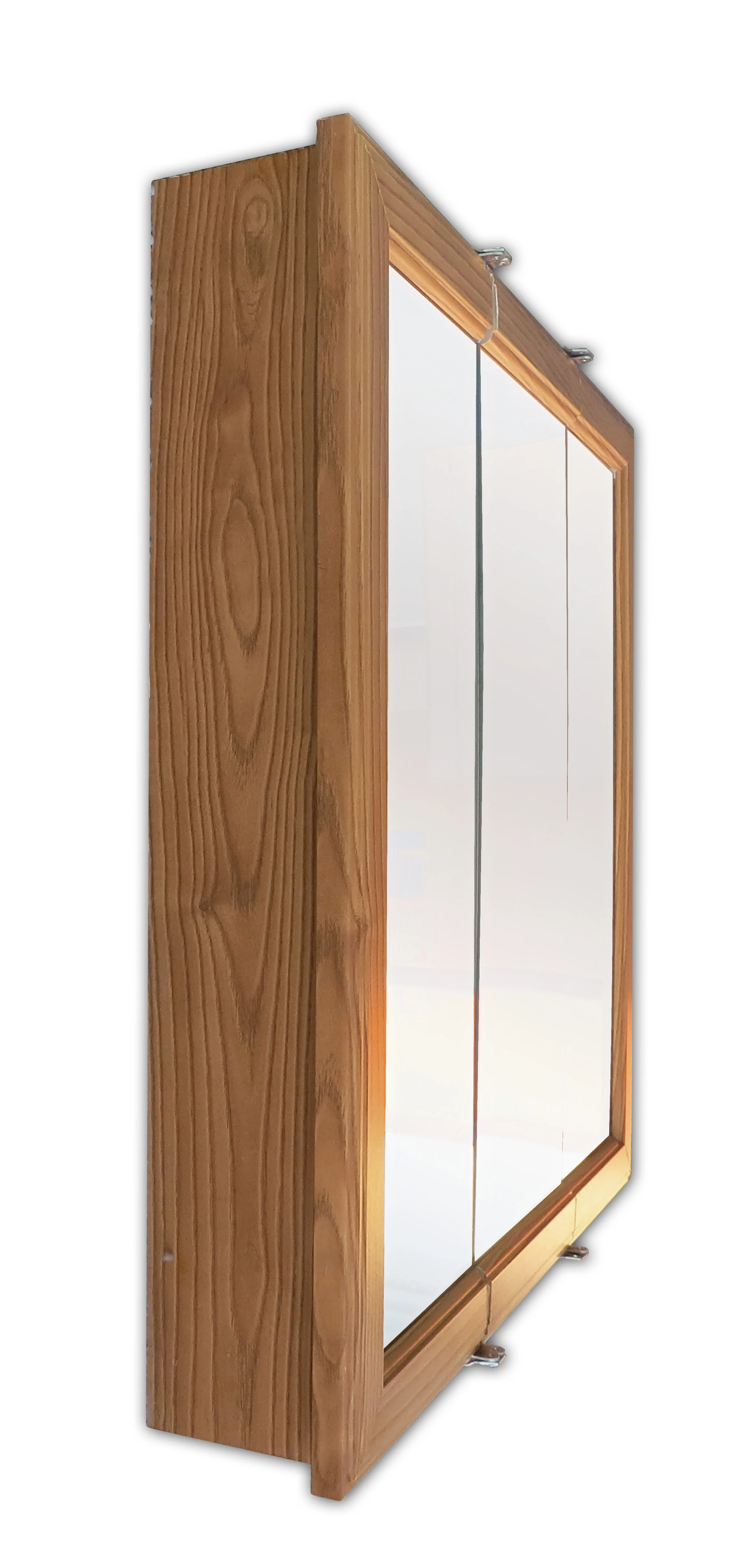 Manufacture Supply 3 doors Storage Cabinets Wooden framed mirror cabinet Vanity Bathroom Cabinet with mirror
