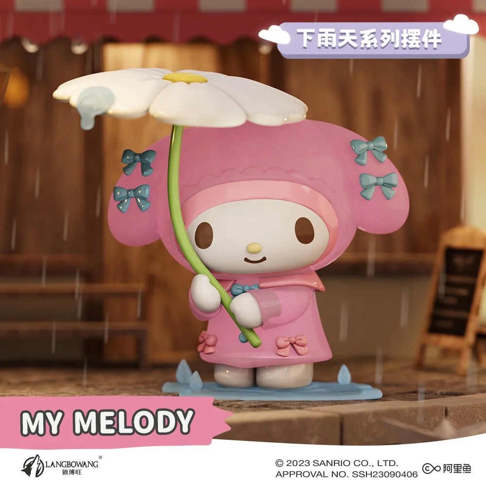 Wholesale Popular cute Mold Plastic Art Figure Sanrio mystery box toys surprise rainy day blind box anime toys figures