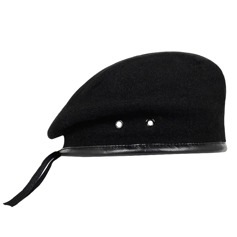 Wholesale Custom Wool Beret Hat for Men Tactical Berets Cap Casual Party Travel Business and Daily Use Adult Image Style