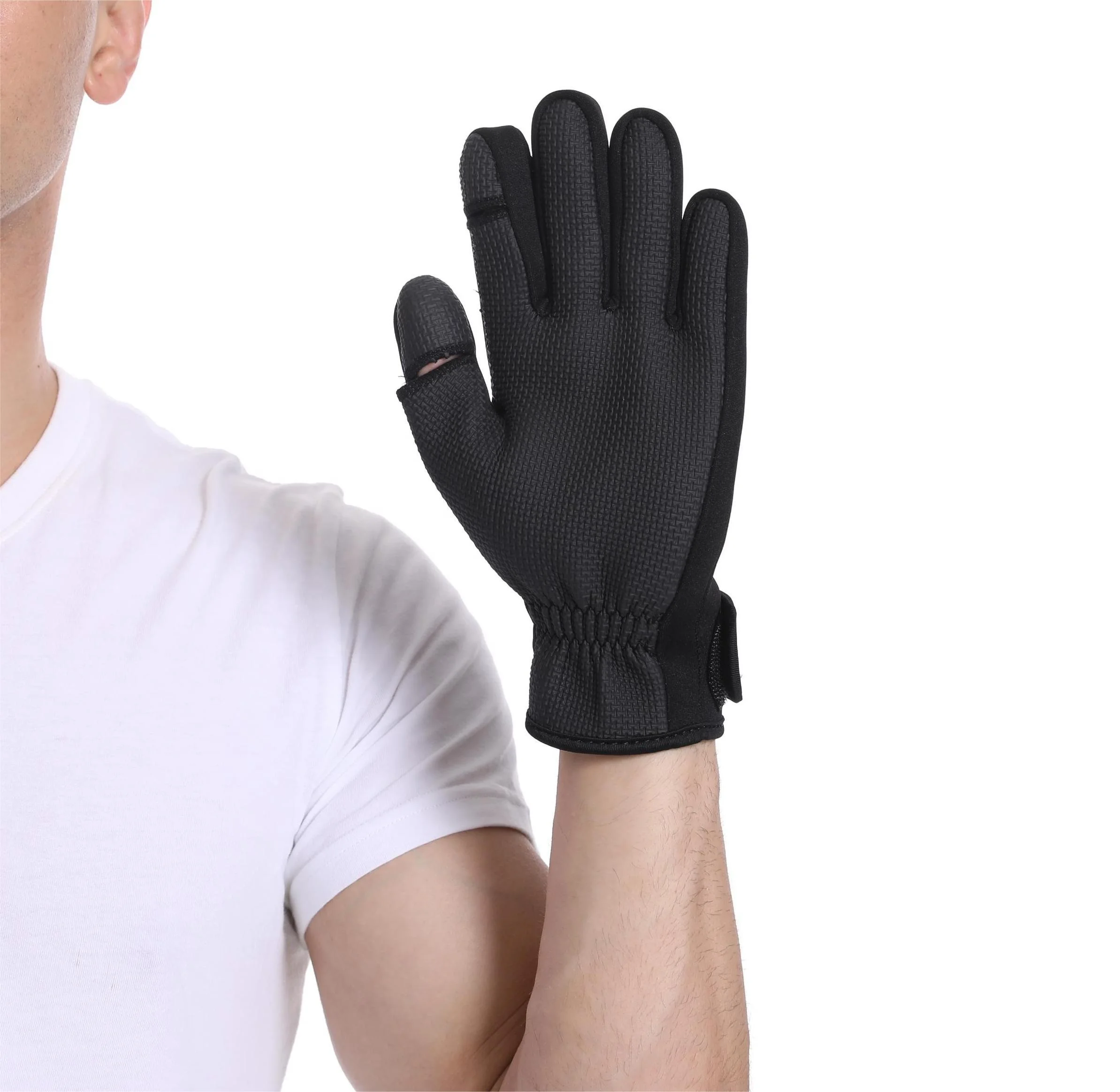 Lightweight Diving Gloves Customized Logo 3mm Neoprene Waterproof Flexible 5 Finger Touch screen Anti-slip warm gloves