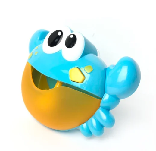 Crab Bubble Machine Creative Frog Fully Automatic Bubble Music Machine Baby Bathroom Shower Water Playing Toy