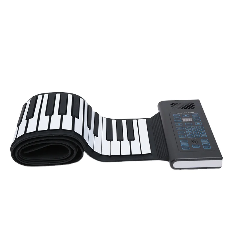Studio Flexible Folding Adjustable Portable Professional Kids Digital Roll Up Piano Musical Instrument