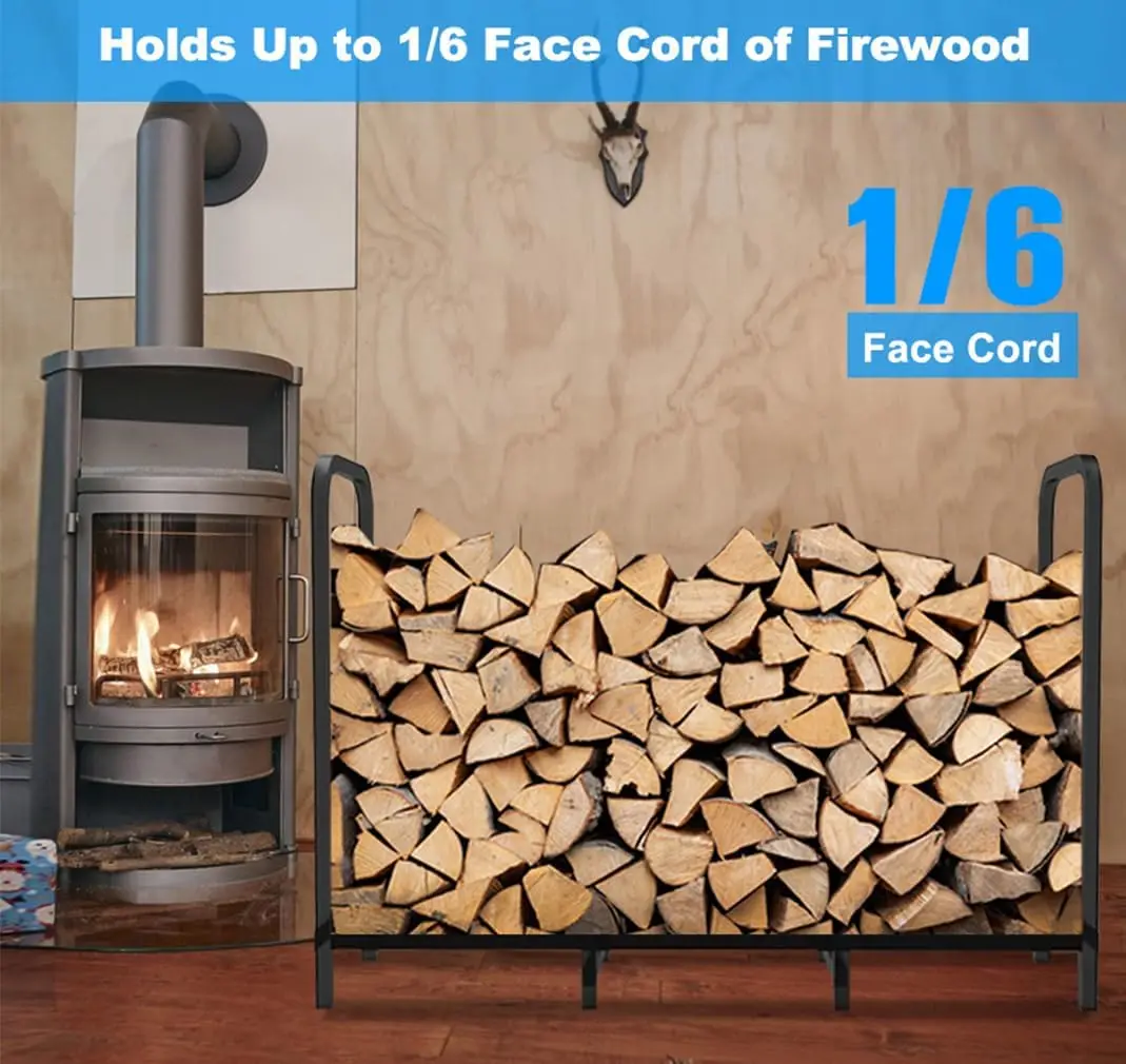 firewood rack storage log holder indoor wood baskets stand box shed high standard made china quality home metal round