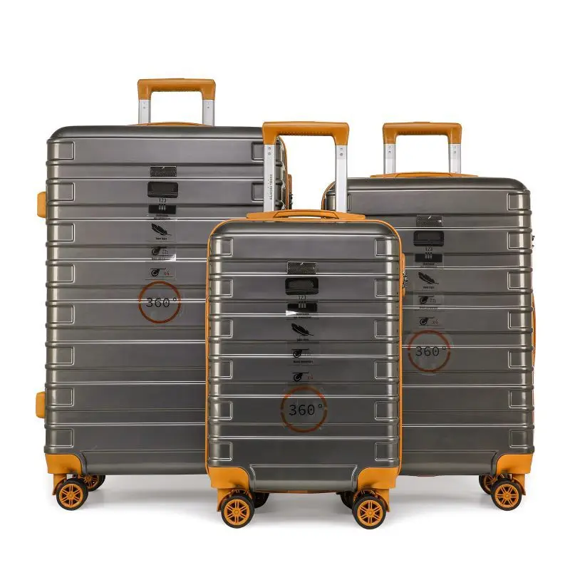 Wholesale retail Customizable high quality Large capacity fashion Mute wheel travel trolley luggage case sets