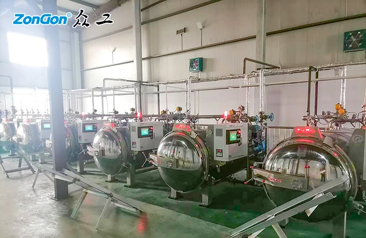 Industrial wet cat pouch food sterilization autoclave machine prices