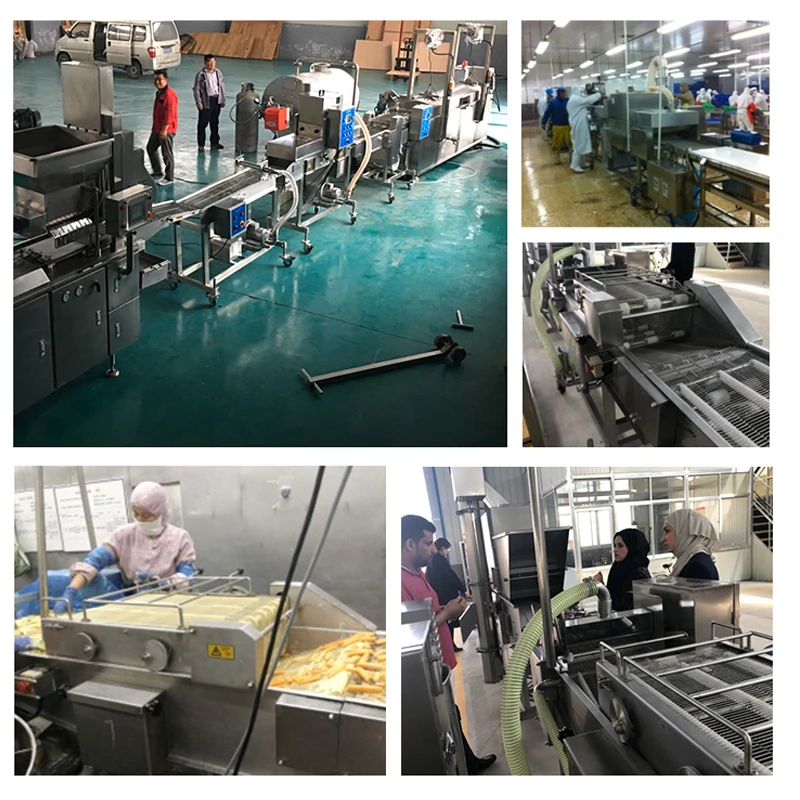 SUS304 100kg/h industrial automatic hamburger burger patty production line fried onion rings potato hash brown processing line