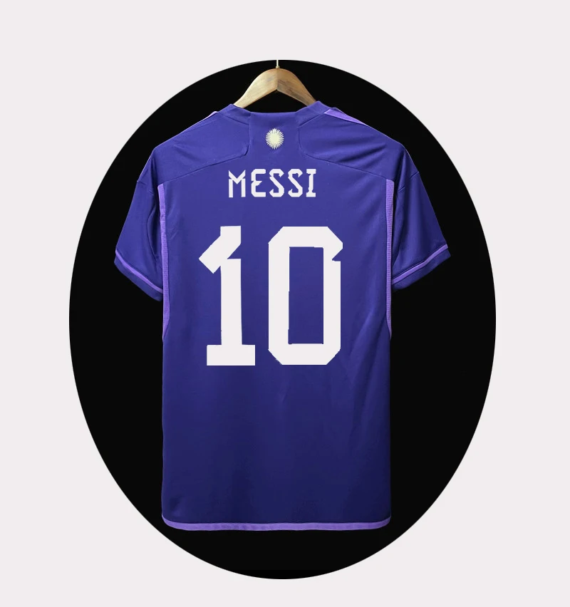 world 2022 Argentina Away  Soccer Wear Soccer jerseys home Football Shirt cup Thailand Football Jersey for Men thai