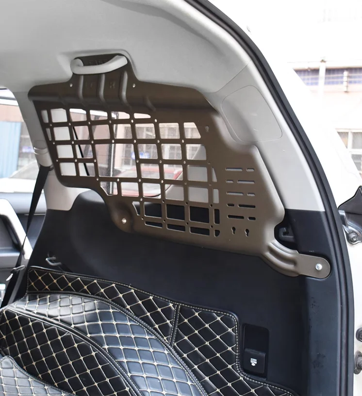 Fit for MITSUBISHI PAJERO Side Window Hanging Net Car Trunk Storage Shelf Organizer Rack JUNXI 3D Magnesium Aluminum Auto Part