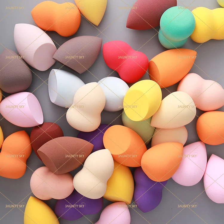 Beauty Sponge Foundation Applicator Sponges Free Sponges Blender Bag Makeup Tool Beauty Egg Puff Latex Jaunty Sky Customized