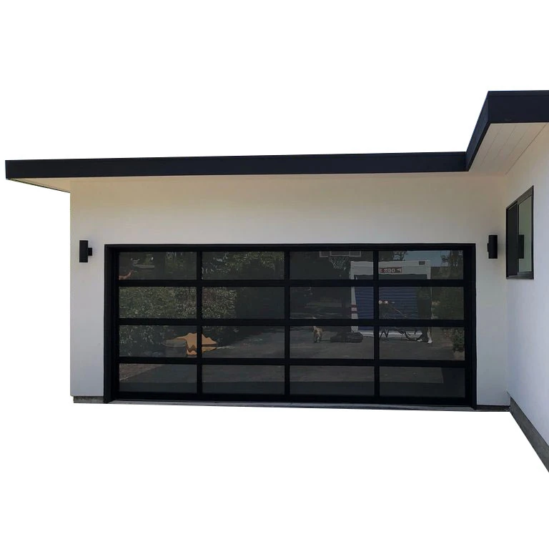 
Fashion Type Modern 40mm Panel Aluminum Glass Garage Door for Sale 