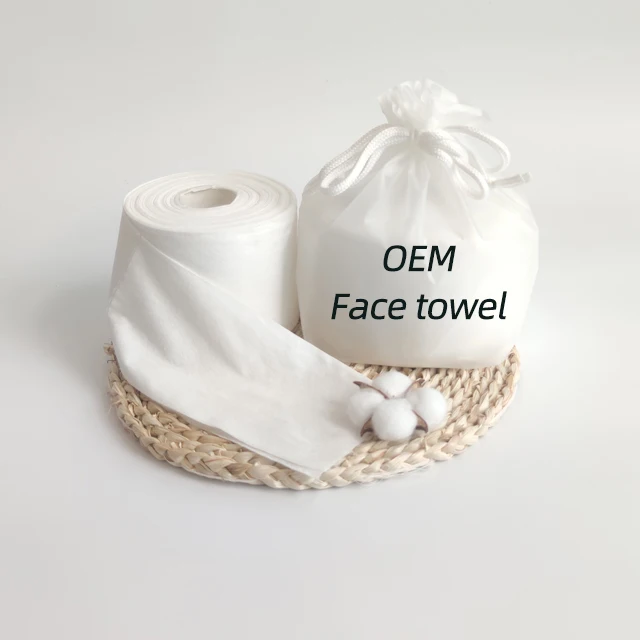 Wholesale organic disposable white bamboo women baby handtuch baumwolle face facial towel set
