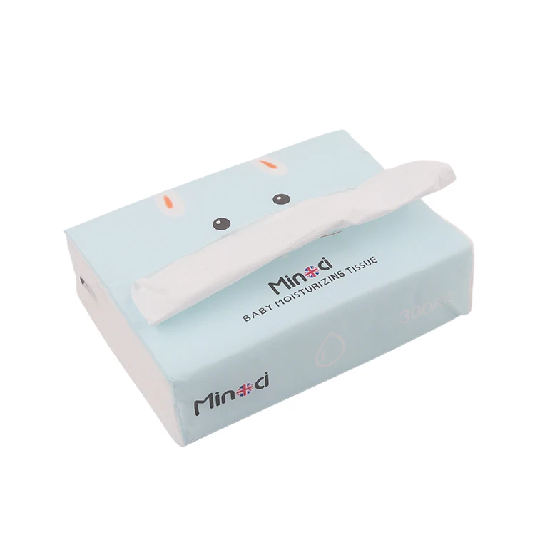 2 Ply Tissue Soft Pack Box Facial Tissue Paper With Moisturizing Factor Original Wood Pulp Facial Tissue