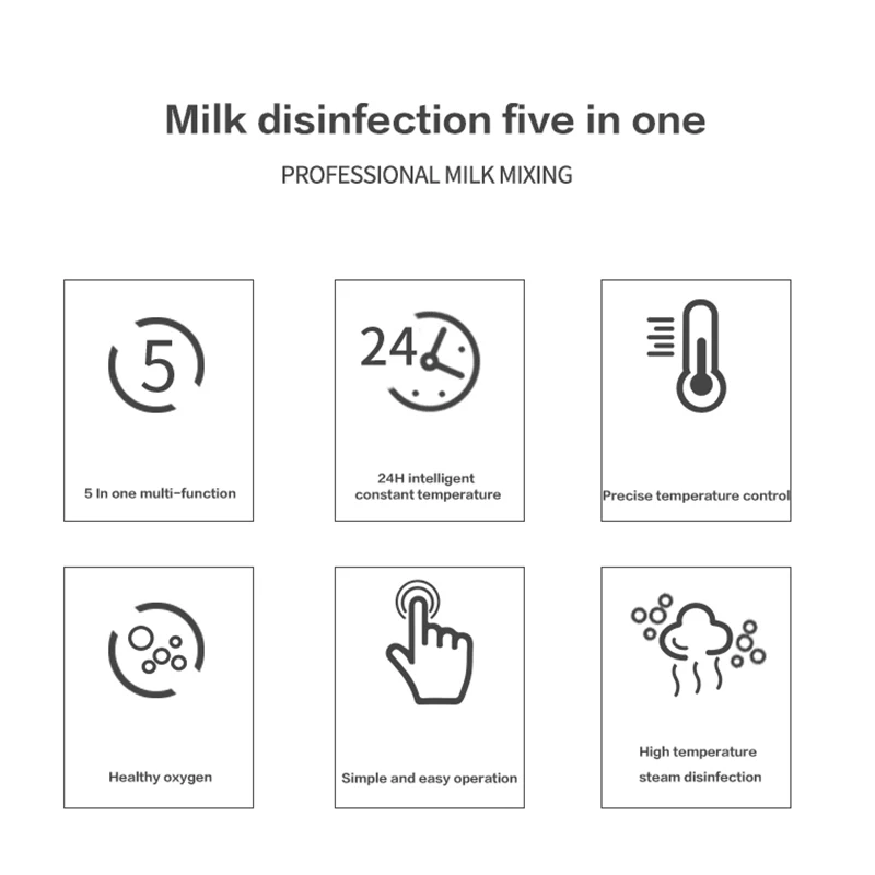 Bottle disinfectNew design three in one multifunctional baby milk milk modulator constant temperature steam sterilizer and dryer