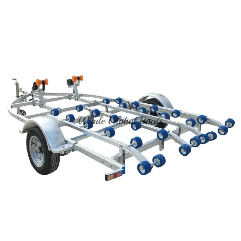 With Roller Long Transport Boat Trailer FRP330DR