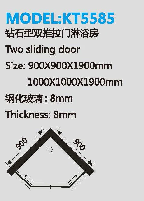 Modern Luxury Indoor Multifunctional Bathroom Design Shower Cabin Self Cleaning Glass Sliding Shower Cabin