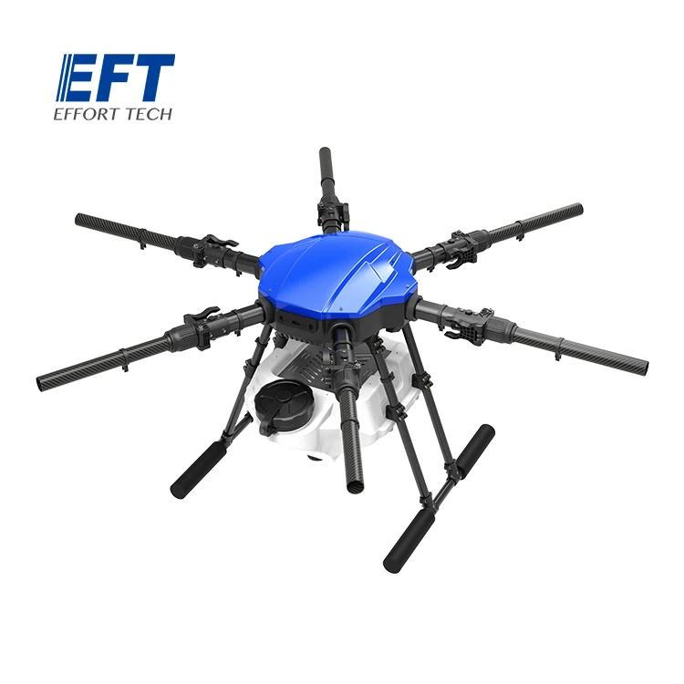 EFT E610P 10kg 6-axis folding agricultural spray agricultural drone 10L water tank Hobbywing X6 motor and 5L 8L water pump kit