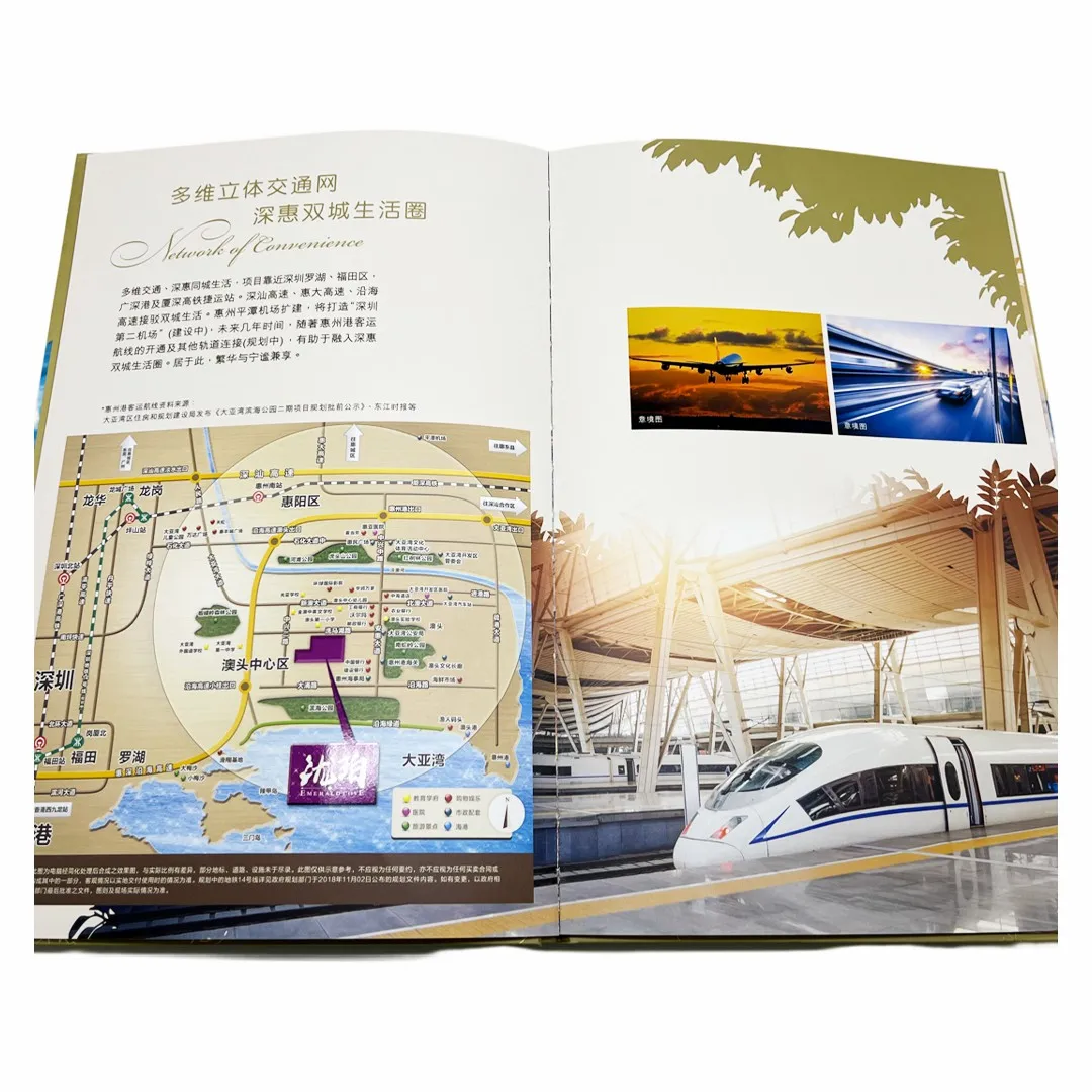 Custom cheap lcd screen digital video brochure printing services design booklet brochure paper for printing