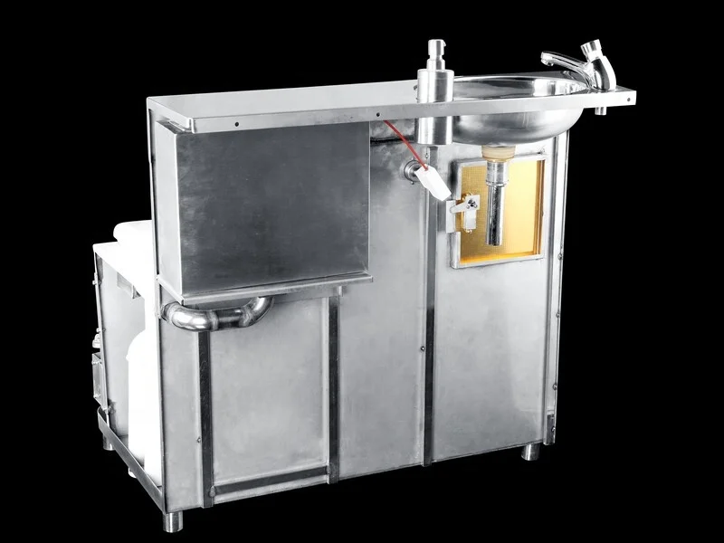 One Piece RV Motorhome Boat Toilet Marine Stainless Steel Portable Toilet With Basin