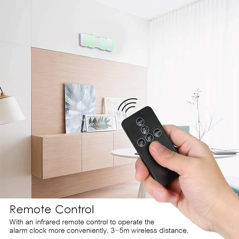 Led modern Table Clock China Factory Direct Supply 3d Alarm Desk Digital Clocks