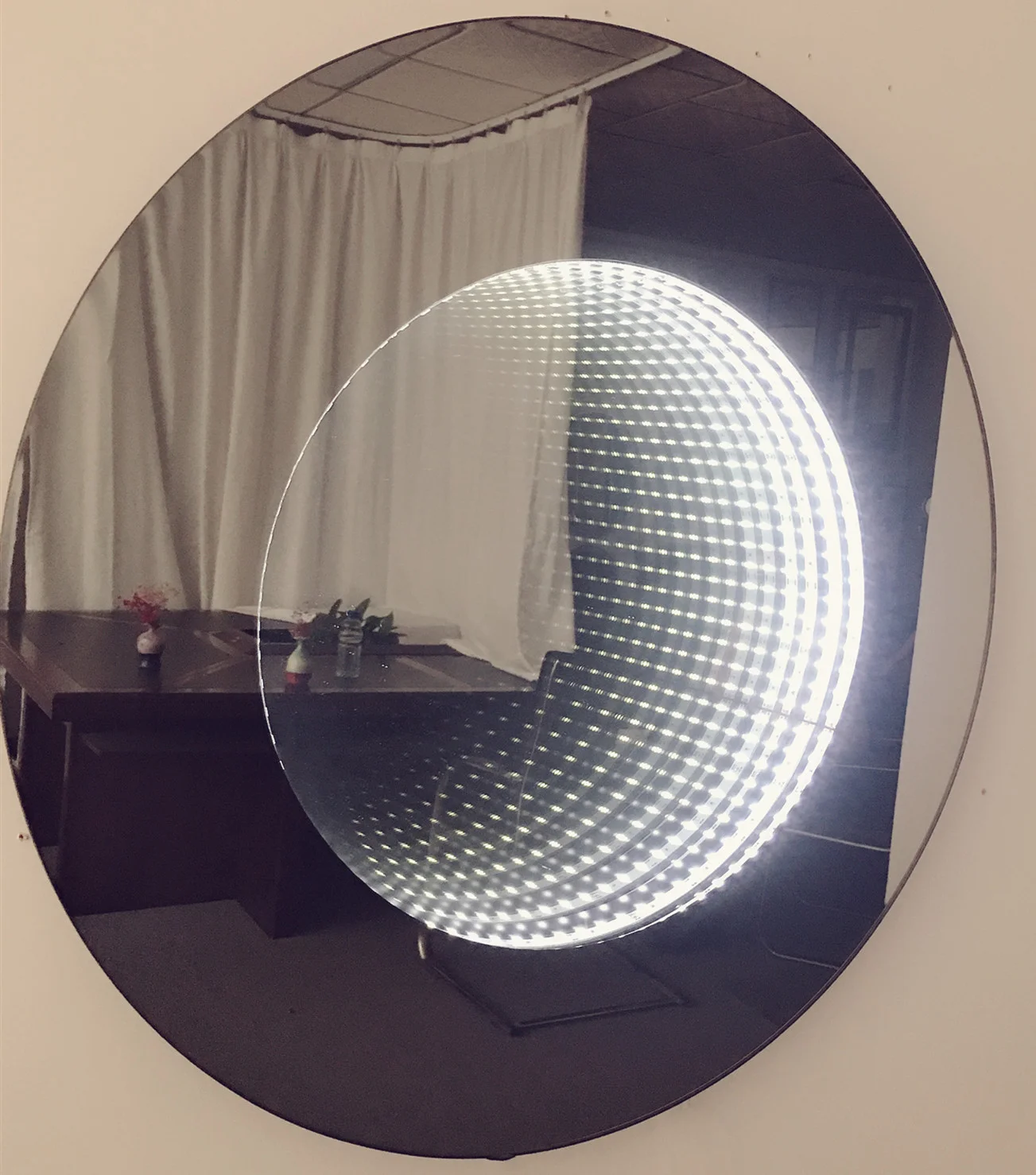 Wall Mounted Bathroom LED Infinity Mirror with touch sensor