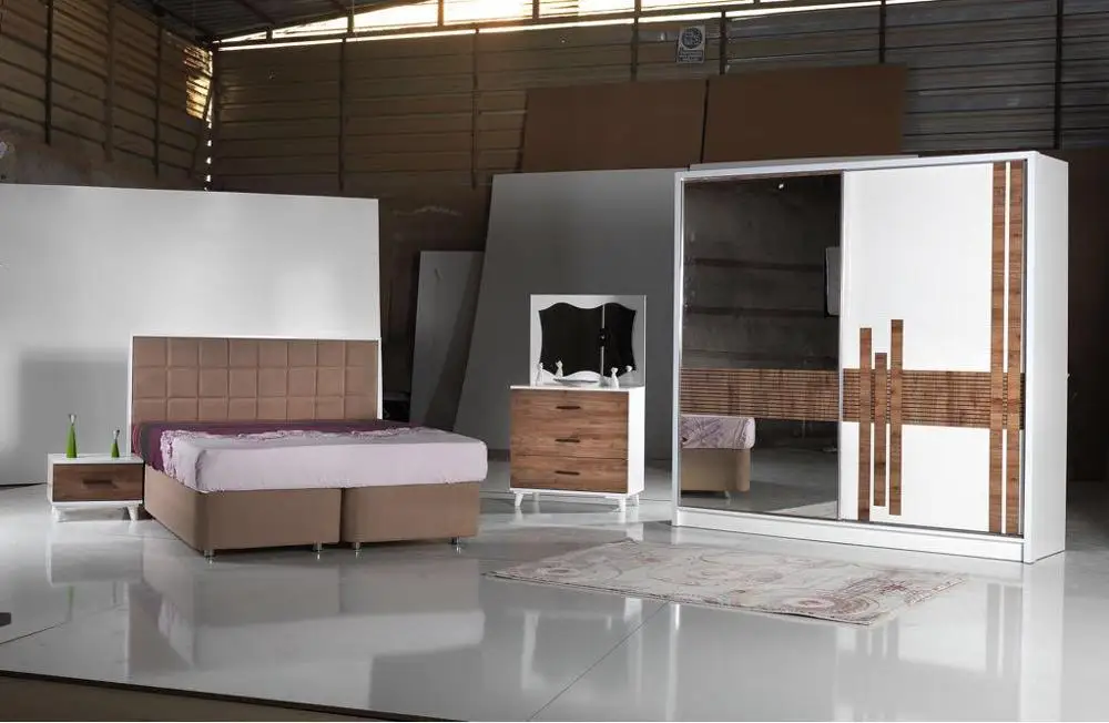 Brand Designer Modern Storage Luxury Bedroom Furniture Leather King Size Bed Gold Set Steel Wood Stainless Frame Building Style