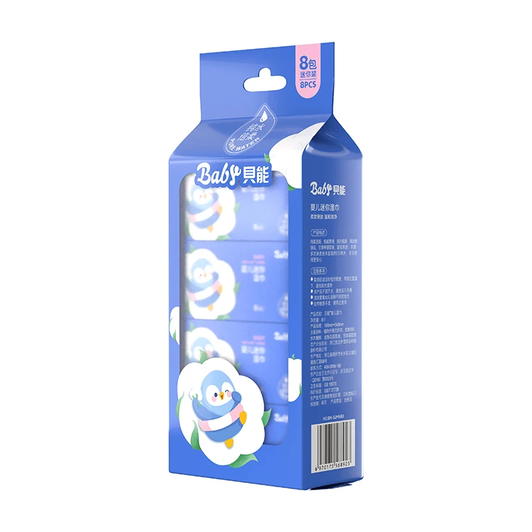 Whosale factory cleansing wipes hygiene products mini cleaning baby wipes