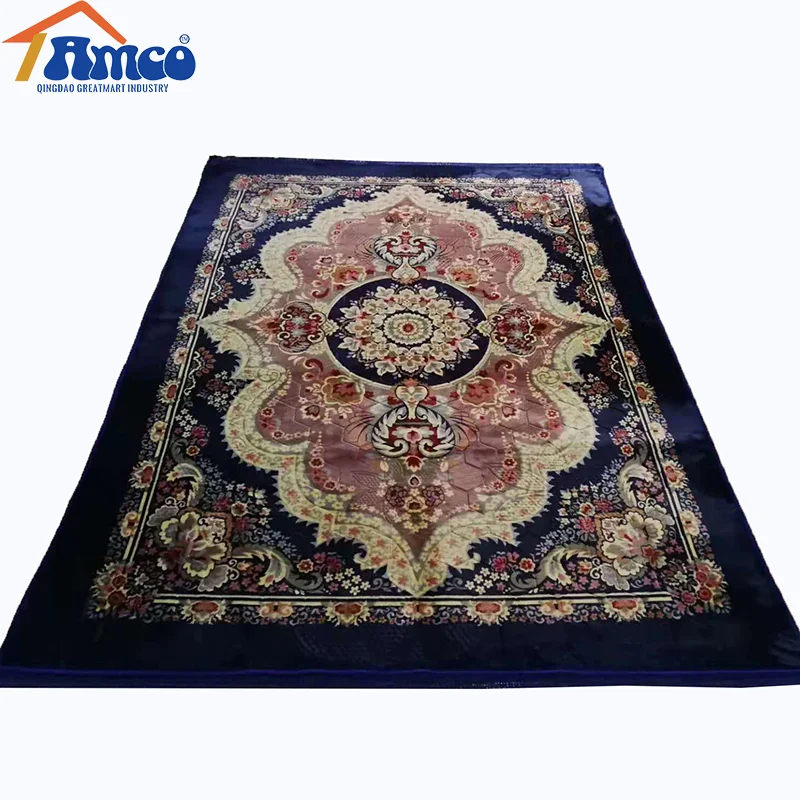 Dubai market cheap price embossed  autumn mink carpet for living room