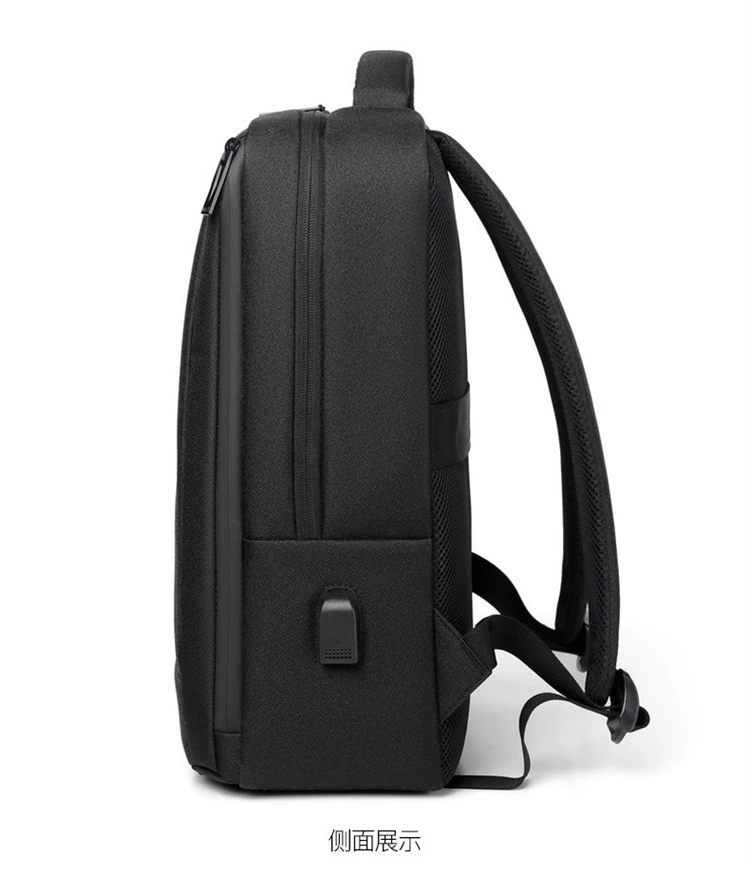 2024 school blue waterproof travel business laptop anti-theft backpack with usb charging port