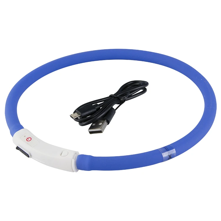 Manufacturers Waterproof Fluorescent Glow in the Dog Light Collars With Light for Dogs