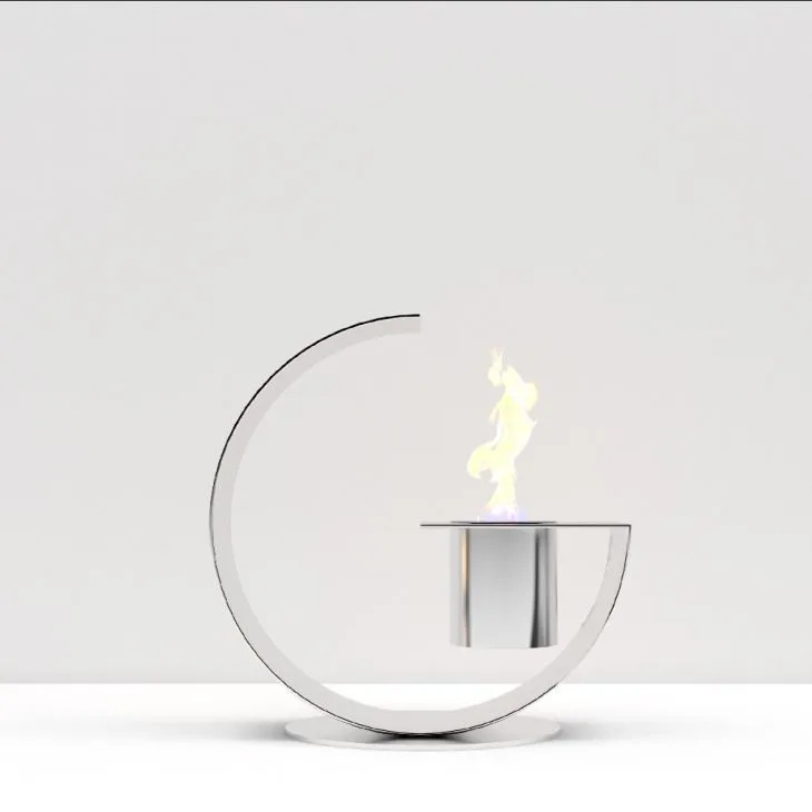 Ethanol Ventless Fireplace Fire Bowl Mini Personal for Indoor Garden Bio Ethanol Fuel Metal Table Top Fire Pit
