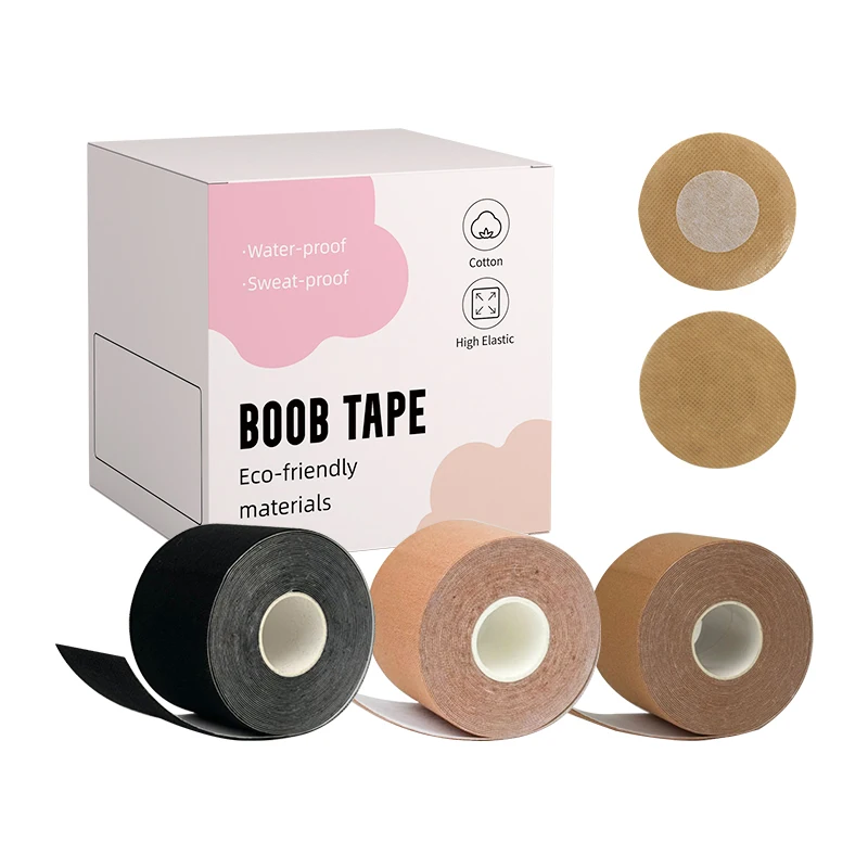 INVISFEEL reusable nipple cover comfortable breathable boob tape roll Breast Lift Bra All Cup Boob Tape