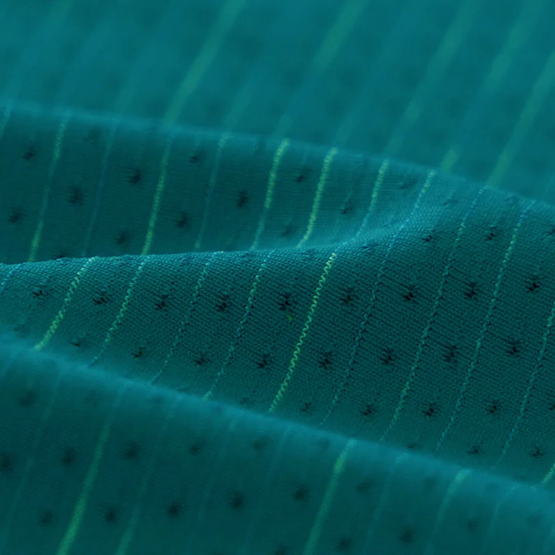 Wholesale customization 80% Nylon 5% Polyester 15% Spandex Cool Quick Dry Sports Yoga Mesh Fabric For Sportswear T shirt Tops