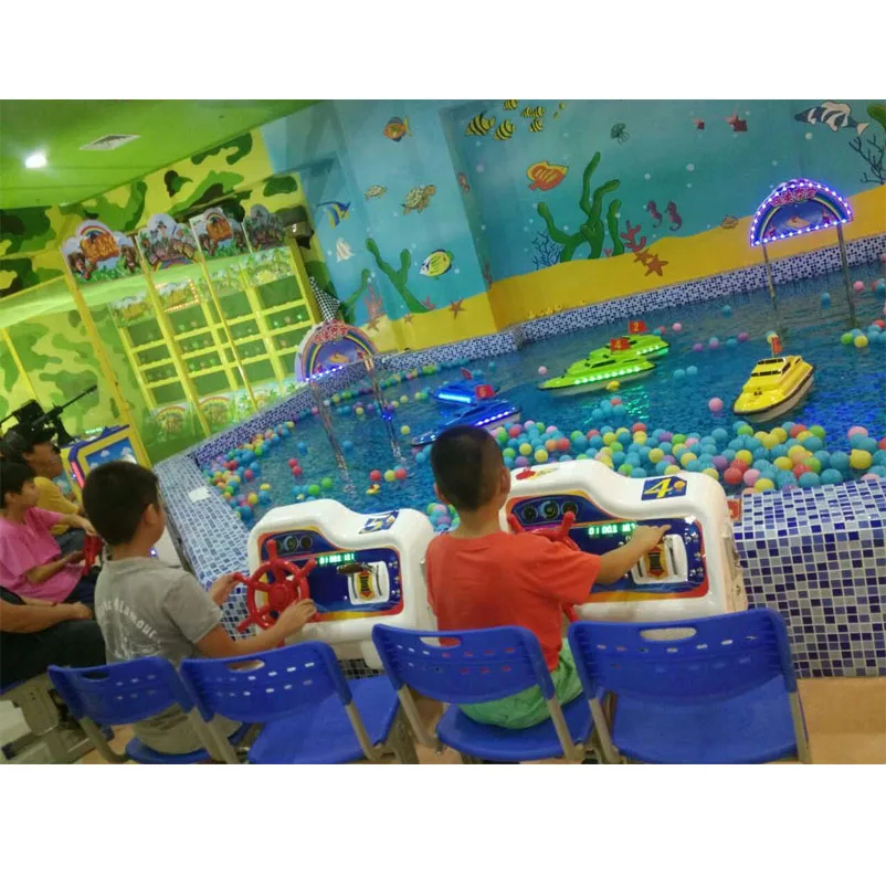 Children plastic game Indoor Amusement Mini boat