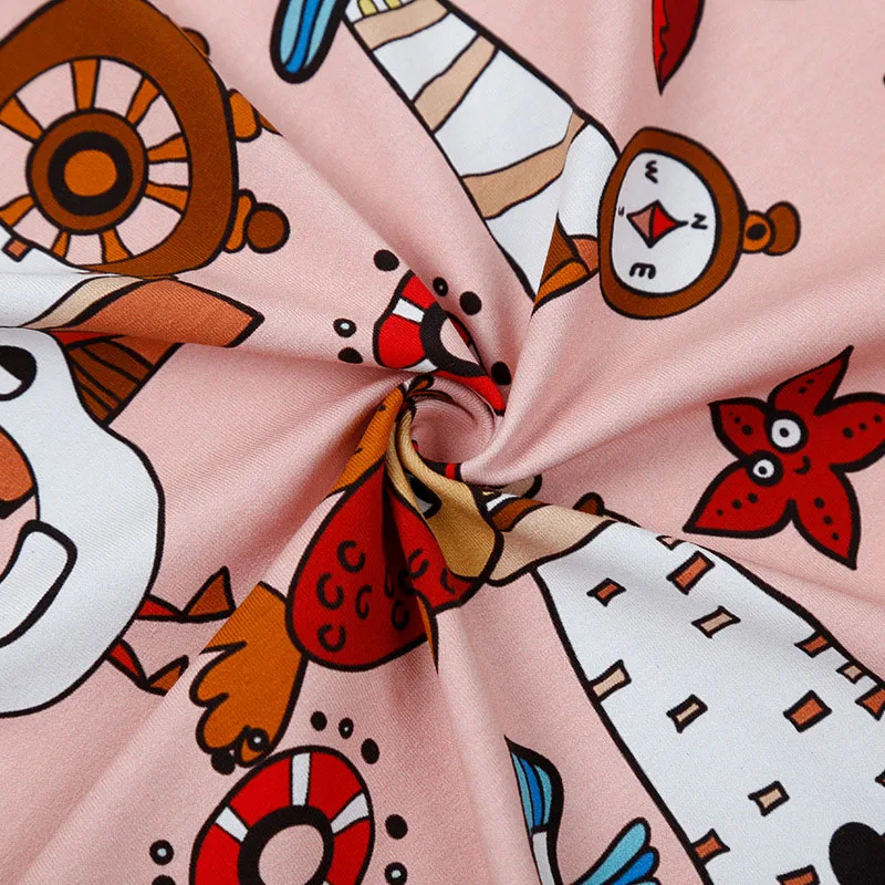 OEM ODM Custom Design Your Own Digital Print Colorful Cotton Spandex Blend Fabric Printed For Clothing