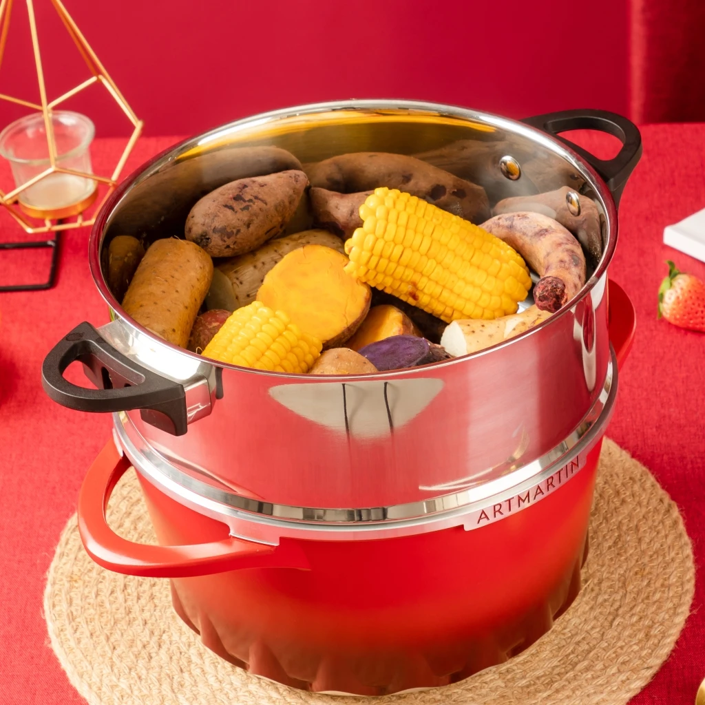 Американский склад, промышленная цена, Стоковая Кастрюля со стеклянной крышкой, алюминиевая кастрюля для приготовления пищи Amercook