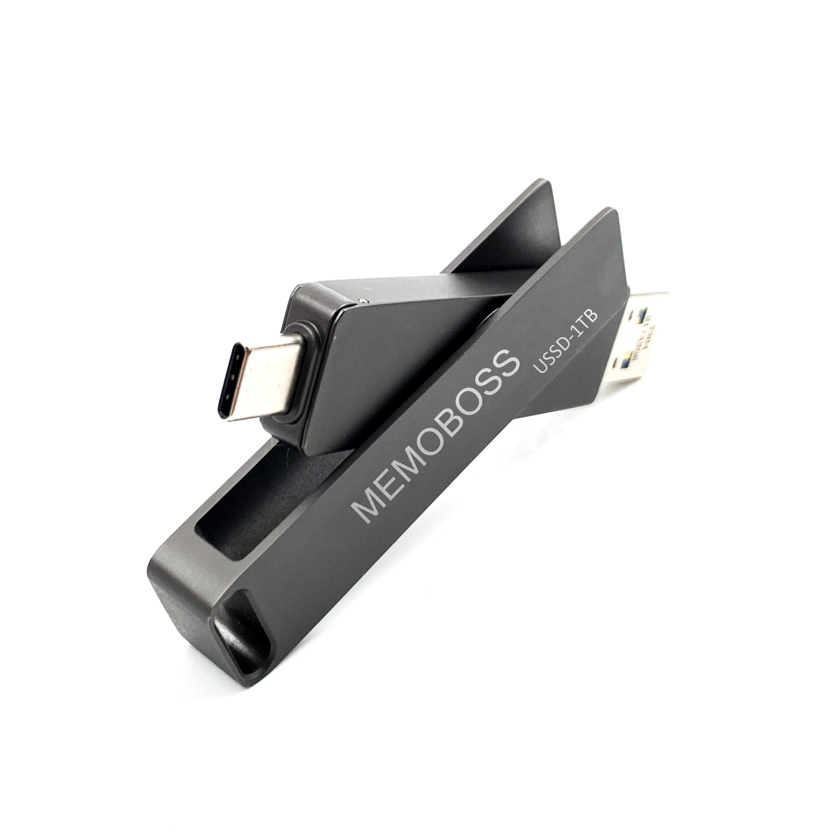 USB+Type C External SSD Thumb Drive 400MB/s-560MB/s Super Speed Flash Drive,USB 3.2 Solid State U-SSD