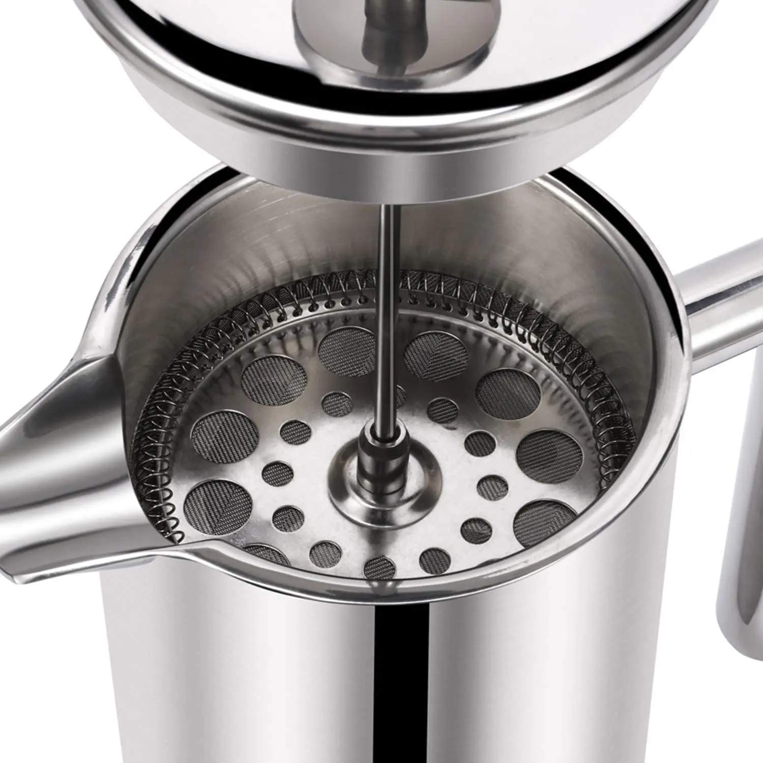 Premium Coffee Maker 1.5L Stainless Steel Cafetiere Custom Logo French Press