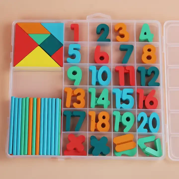 Wooden Number Learning Box Students Addition Subtraction educational toys for kids learning math toys