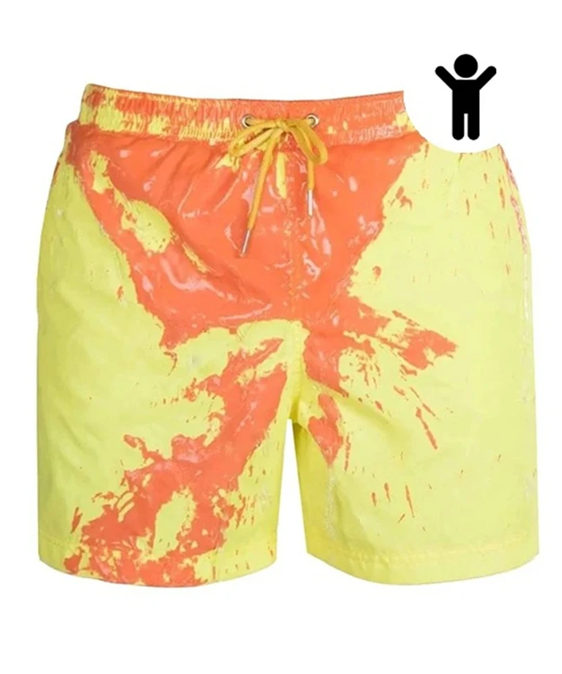
YXS Summer Hot Saling Quick Dry Swim Wear Kids Changing Color Beach Shorts Children 