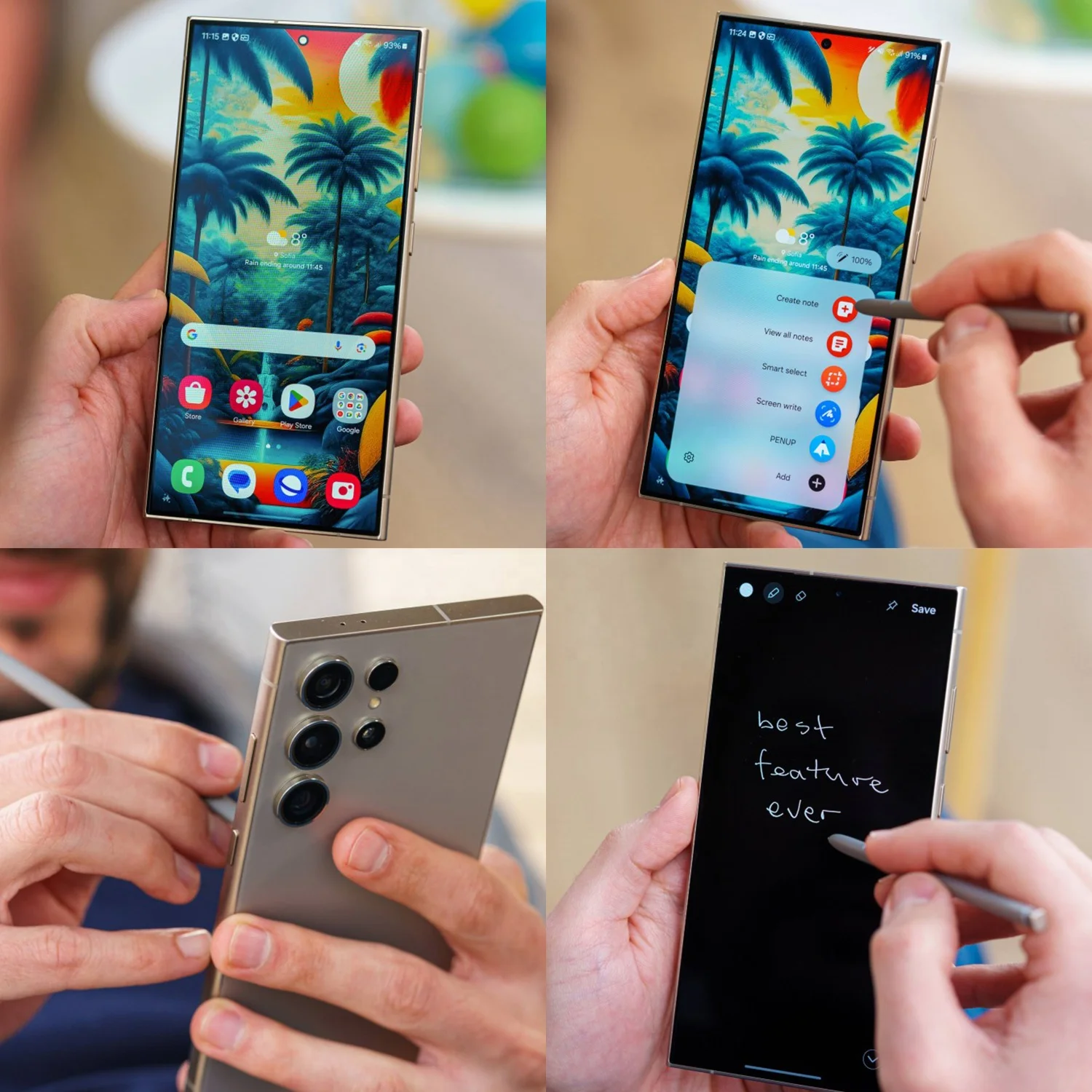 Высокое качество GalaxS S24 ультра 5 г 7 3 дюймов Оригинальный мобильный телефон 16 ГБ + 1 ТБ большая память смартфон камера игры