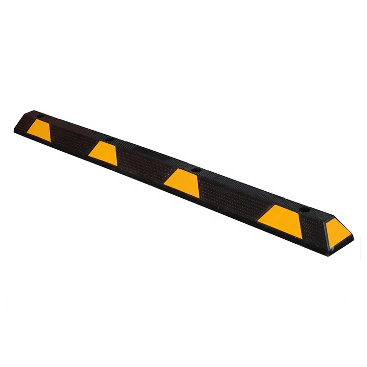 Car Stopper Custom Road Speed Limiter Safety Rubber Parking Lot Bumpers Wheel Stopper