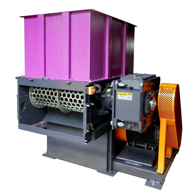 Custom Pet Bottles Plastic PP PE Film Wood Cable Metal Recycling Machinery Single Shaft Shredder