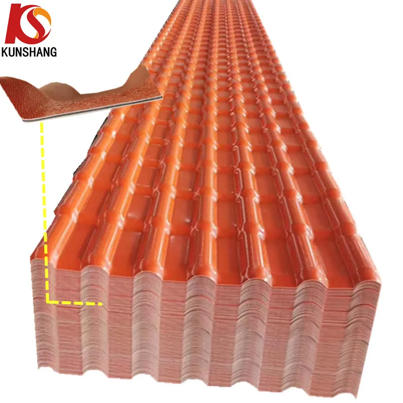 Anti-UV Plastic Synthetic Resin PVC Roof Tiles/PVC Roof Shingle for House/ASA PVC Spanish Roofing Sheets