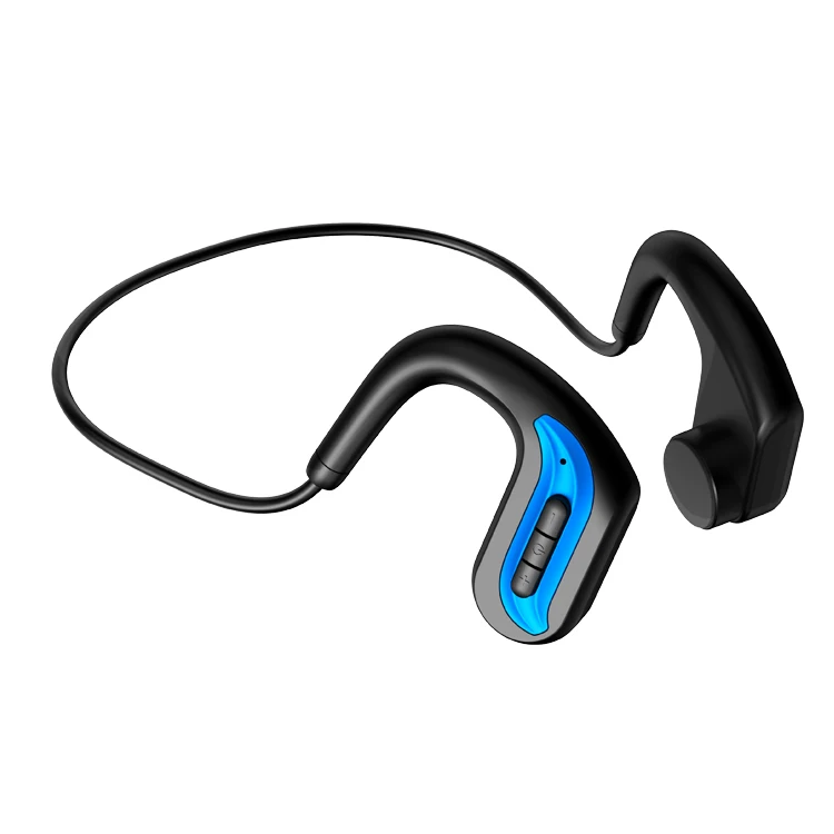 
Hot selling IPX8 completely waterproof earphones underwater wireless swimming bone conduction headphones headset with 16G Memory 