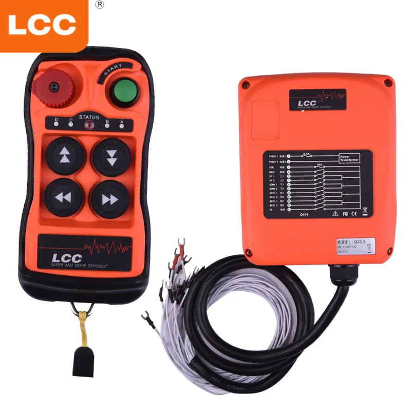 Q404 LCC 4 button 2 speed custom industrial remote control winch overhead crane hoist factory manufacturer high quality good