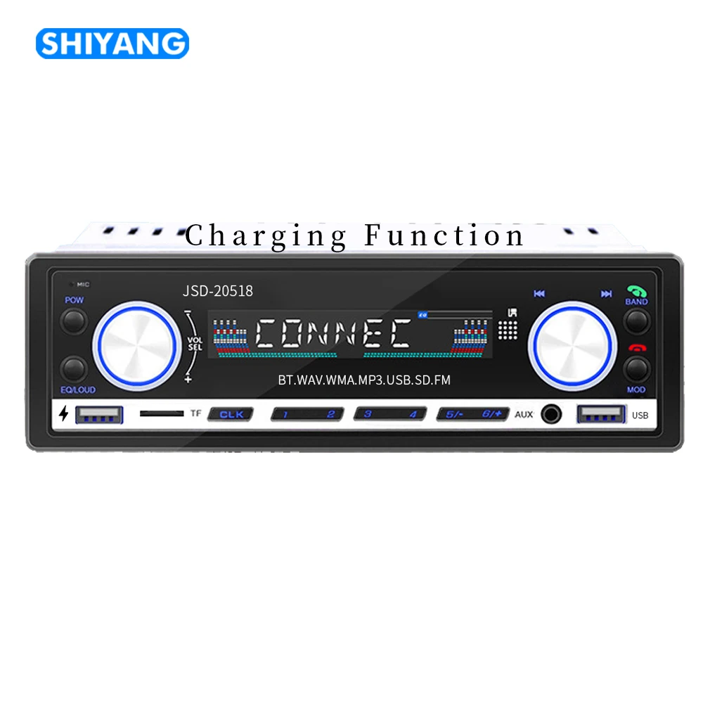 20158 Special Price Double Knob Double U Fast Charge Function Radio BT Multimedia Car MP3 Player