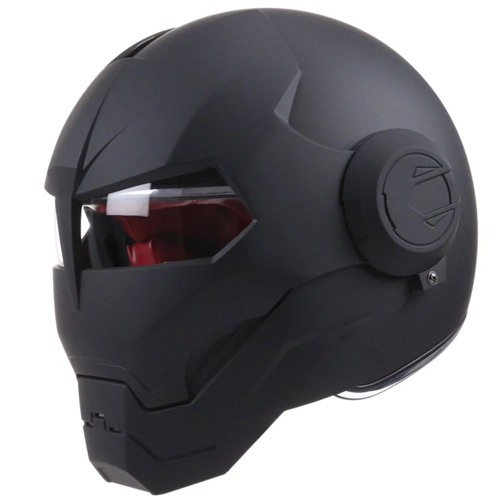 2023 Newly Designed ABS Iron Man Helmet Predator Motorcycle Full Face Helmet Style Harley Transformers Vintage Motorcycle Helmet