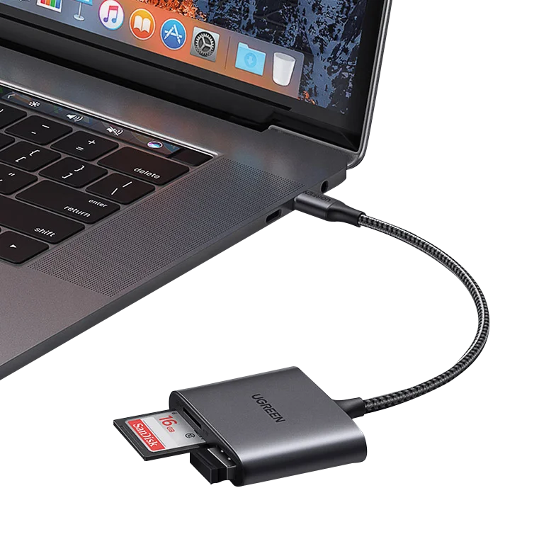  UGREEN USB Type C к SD Micro кардридер для iPad ноутбука HTPC адаптер карты