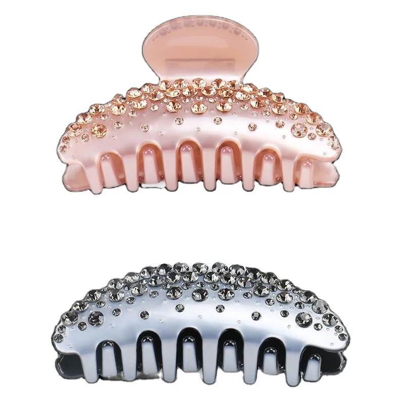 
Amazon Korea Acetate Hair Catch and Diamond Hair Accessories Hot-selling High-end Headwear Clamp 