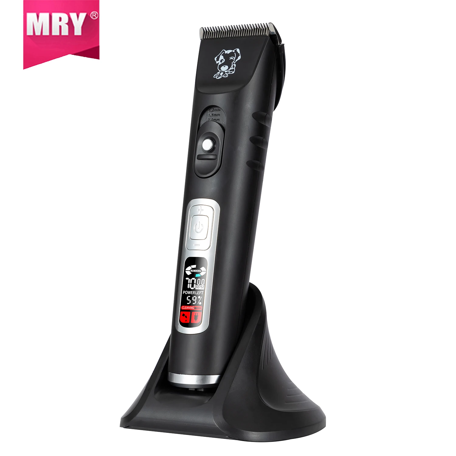 MRY Professional Dog Grooming Pet Hair Clippers Clippers & Blades Rechargeable Pet Trimmer Color Box Black or Customized CE Rohs